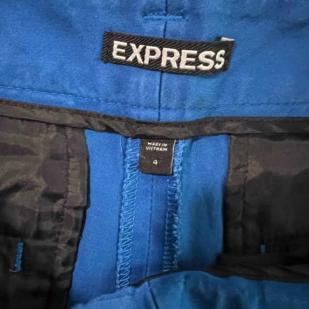 Express Women's Shorts - Black, White, Blue - Picture 5 of 5